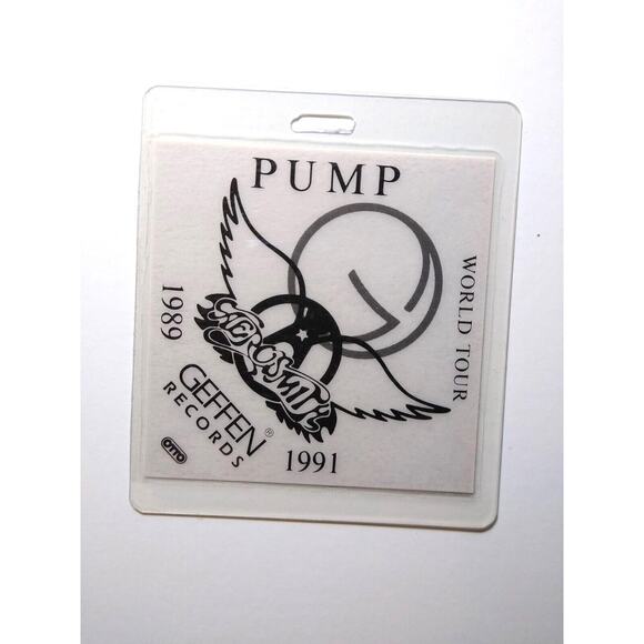 Aerosmith Pump World Tour Backstage Pass 1989-1991 Vintage Hard Classic Rock - Picture 2 of 3